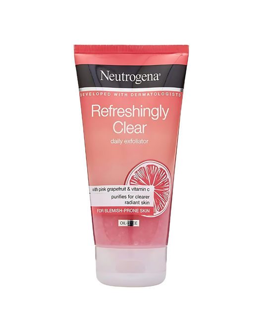 Neutrogena Refreshingly Clear Oil-Free Daily Exfoliator With Pink Grapefruit & Vitamin C For Blemish-Prone Skin, 150 ml