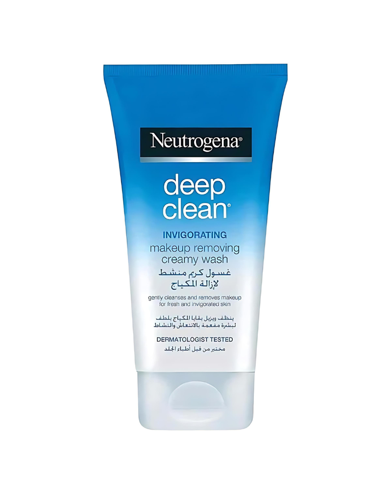 Neutrogena Deep Clean Invigorating Makeup Removing Creamy Wash, 150 ml