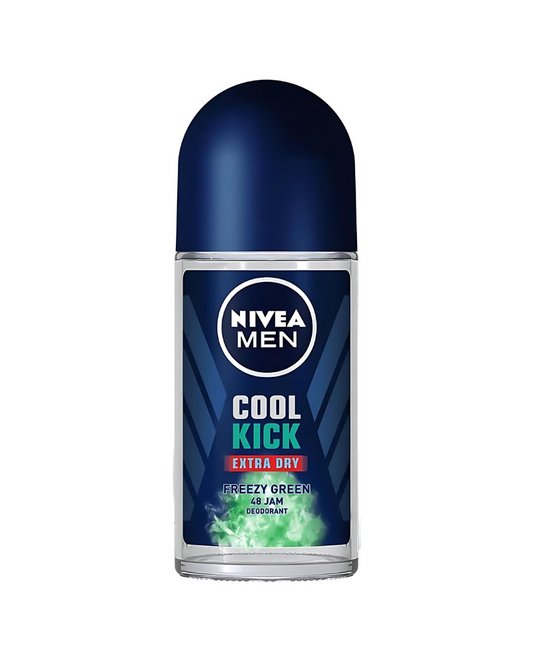 Nivea Men 48H Cool Kick Extra Dry Freezy Green Anti-Perspirant Deodorant Roll-On, 50 ml