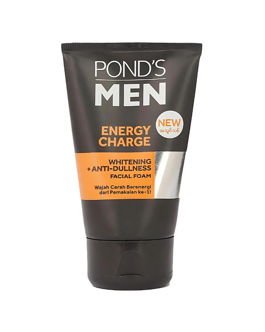 Pond's Men Energy Charge Whitening/Brightening + Anti-Dullness Facial Foam, 100 g