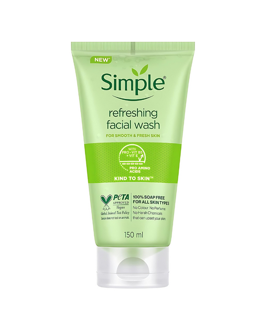 Simple Kind to Skin Refreshing Facial Wash Pro Amino Acids, 150 ml