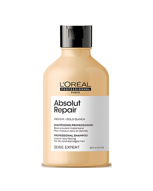 L'Oreal Professionnel Paris Serie Expert Absolut Repair Protein + Gold Quinoa Professional Shampoo, 300 ml