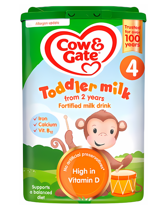 Cow & Gate 4 Baby Toddler Milk Formula 2+ Years, 800 g