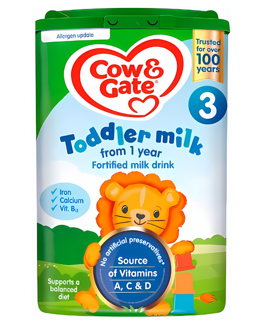 Cow & Gate 3 Baby Toddler Milk Formula 1+ Years, 800 g