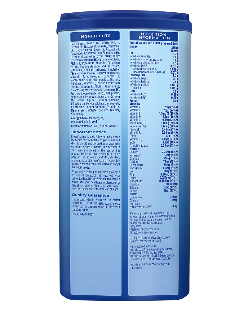 Aptamil® Follow On Milk Stage 2, 800 g