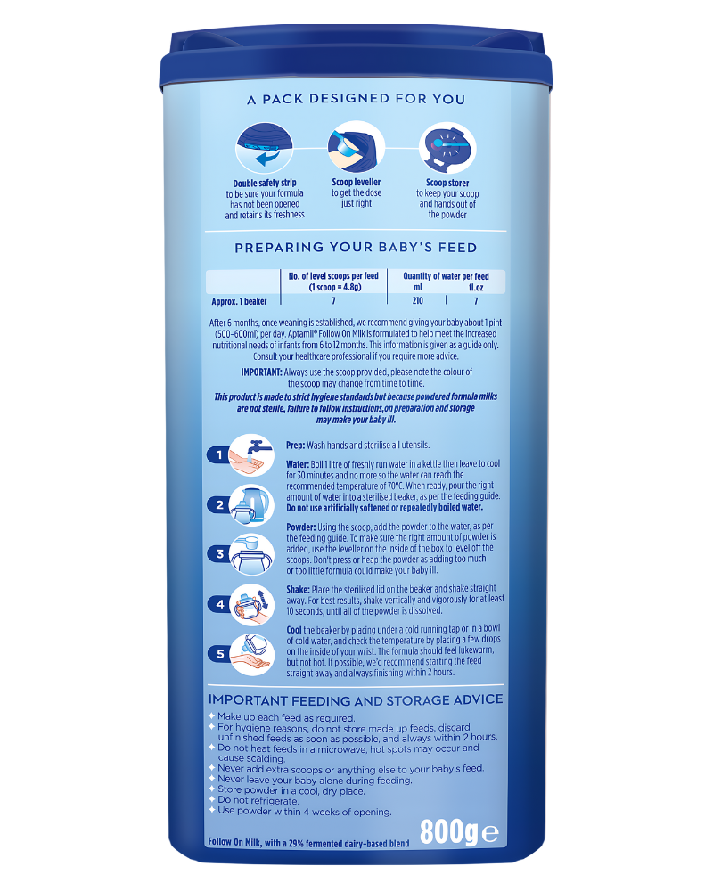 Aptamil® Follow On Milk Stage 2, 800 g