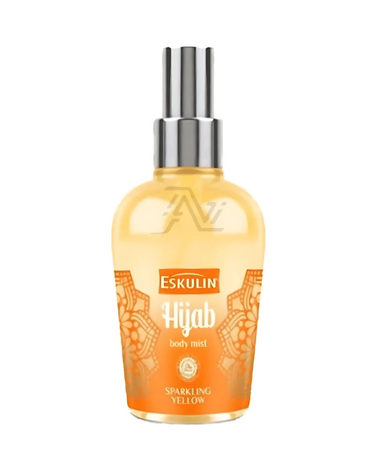 Eskulin Hijab Sparkling Yellow Body Mist, 125 ml