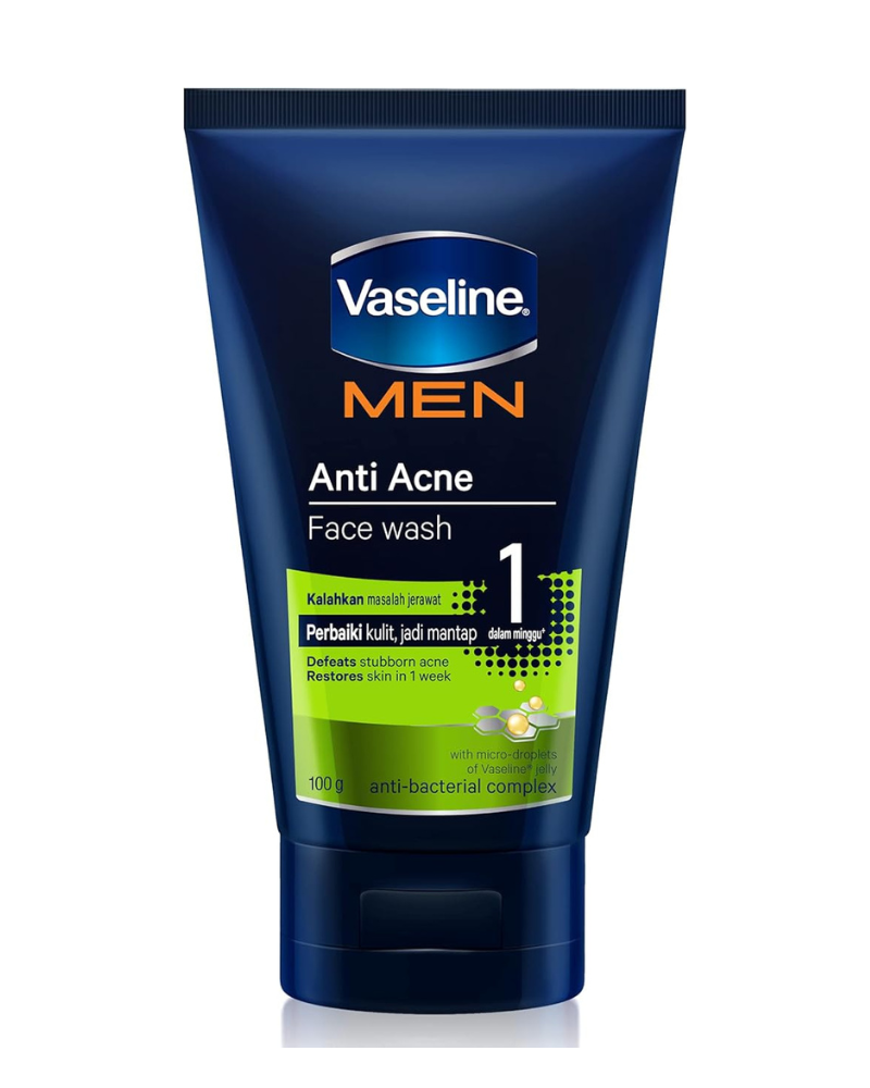 Vaseline Men Anti Acne Face Wash, 100 g