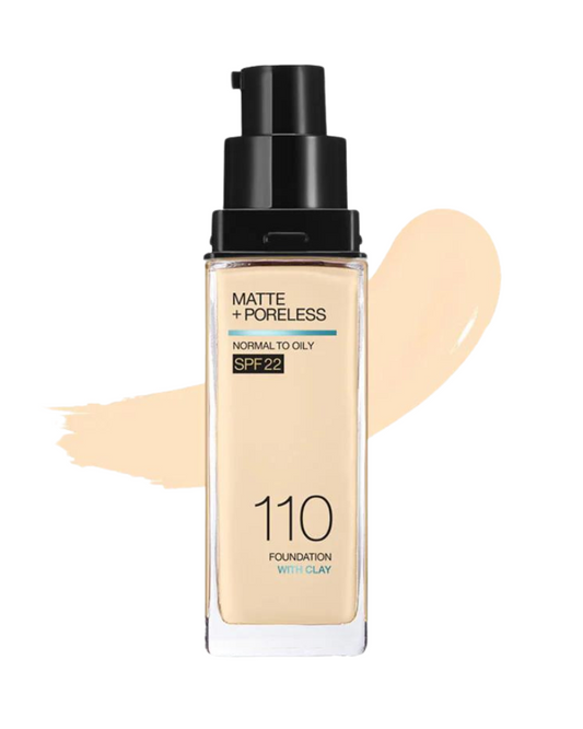 Maybelline Fit Me Matte + Poreless Liquid Foundation, SPF 22 - 110