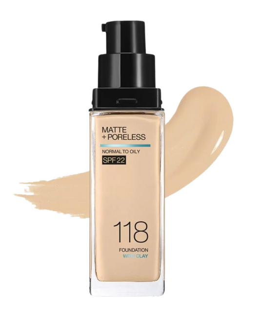 Maybelline Fit Me Matte + Poreless Liquid Foundation, SPF 22 - 118 Light Beige