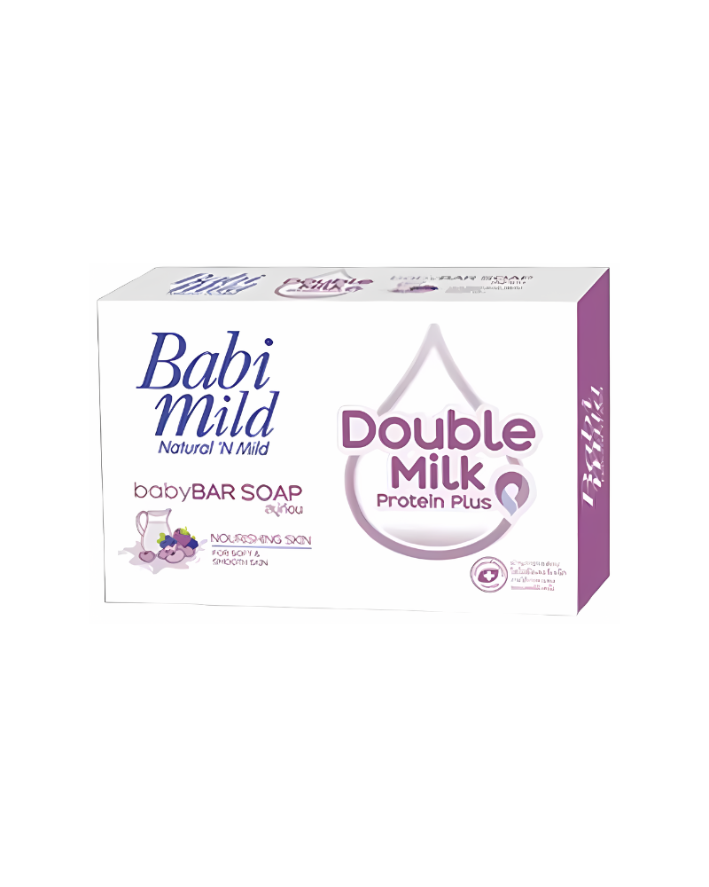 Babi Mild Double Milk Baby Bar Soap, 75 g