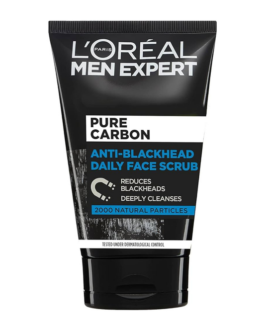 L'Oreal Men Pure Carbon Anti-Blackhead Scrub, 100 ml