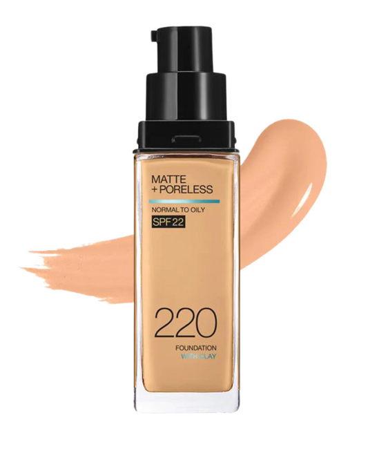 Maybelline Fit Me Matte + Poreless Liquid Foundation, SPF 22 - 220