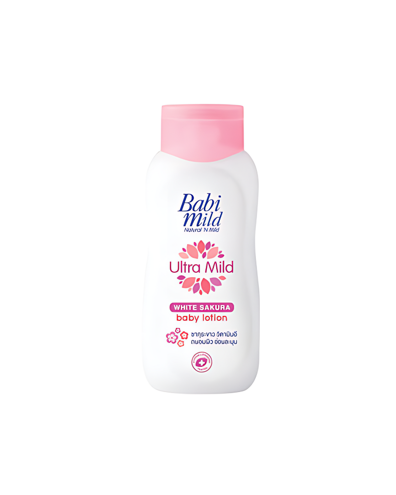 Babi Mild White Sakura Baby Lotion, 180 ml