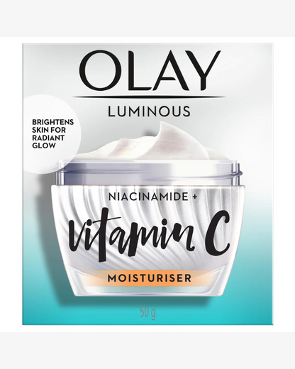 Olay Luminous Niacinamide + Vitamin C Moisturiser, 50 g