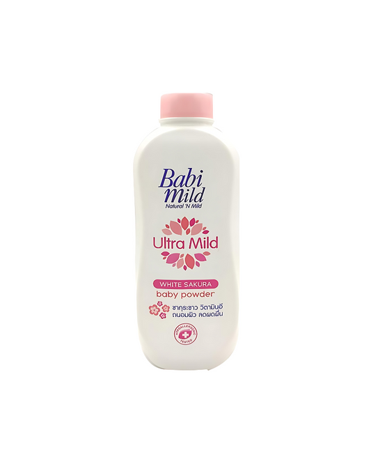 Babi Mild Ultra Mild White Sakura Baby Powder, 350 g