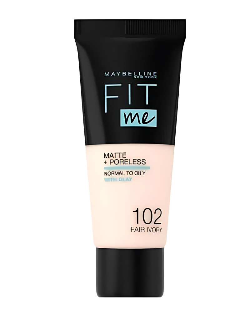 Maybelline Fit Me Liquid Foundation Matte & Poreless - 102 Fair Ivory