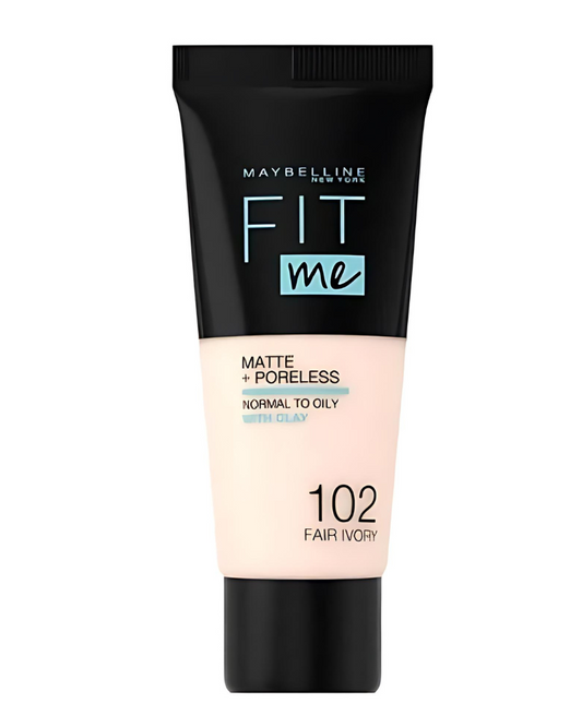 Maybelline Fit Me Liquid Foundation Matte & Poreless - 102 Fair Ivory