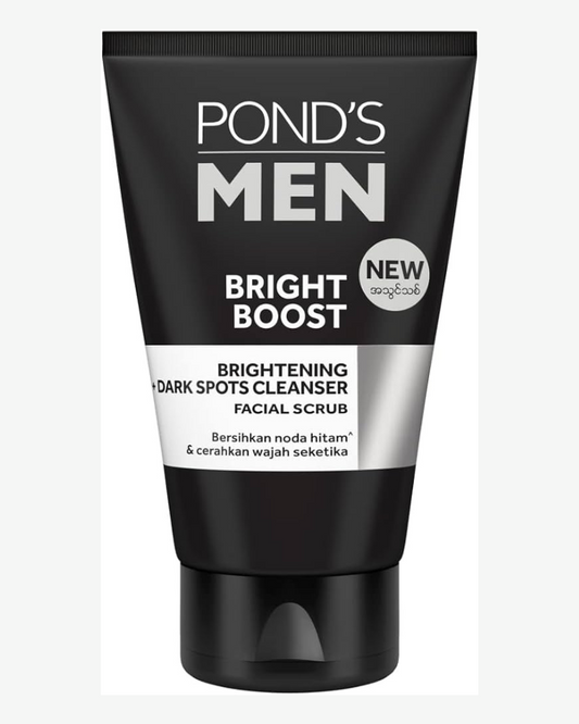 Pond's Men Brightening + Dark Spots Cleanser Facial Scrub, 100 ml