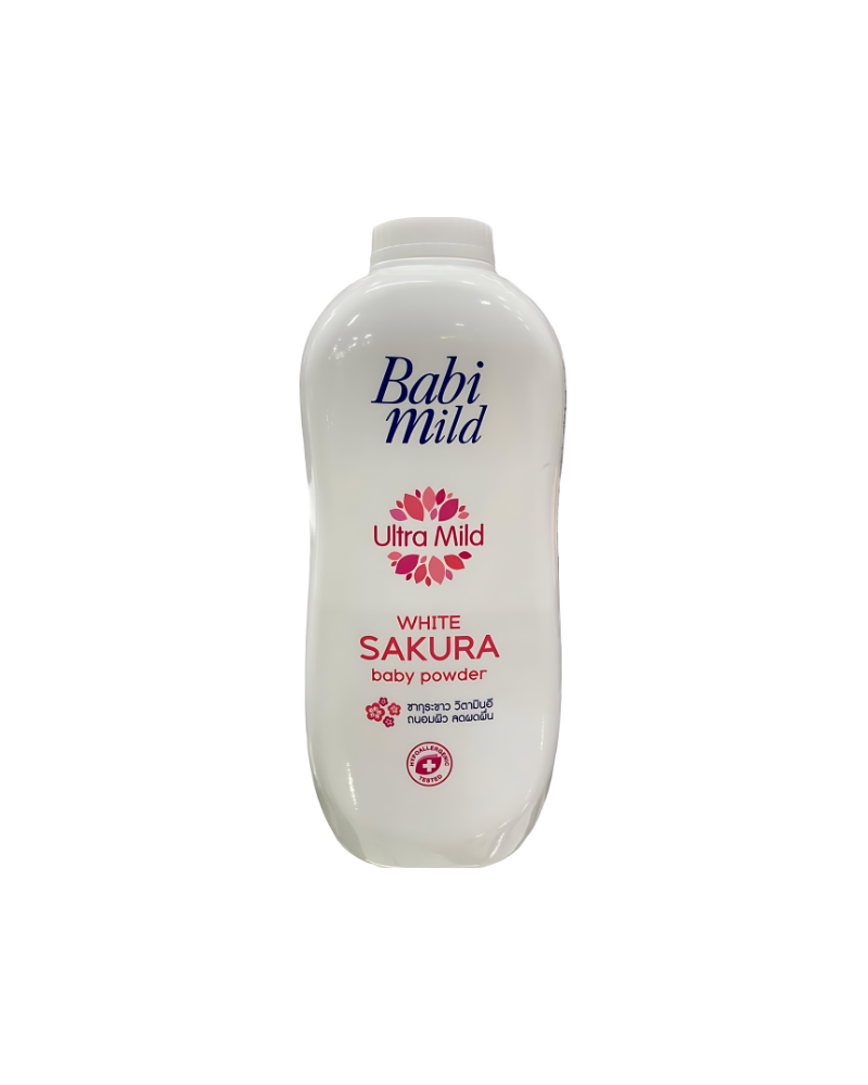 Babi Mild Ultra Mild White Sakura Baby Powder, 350 g