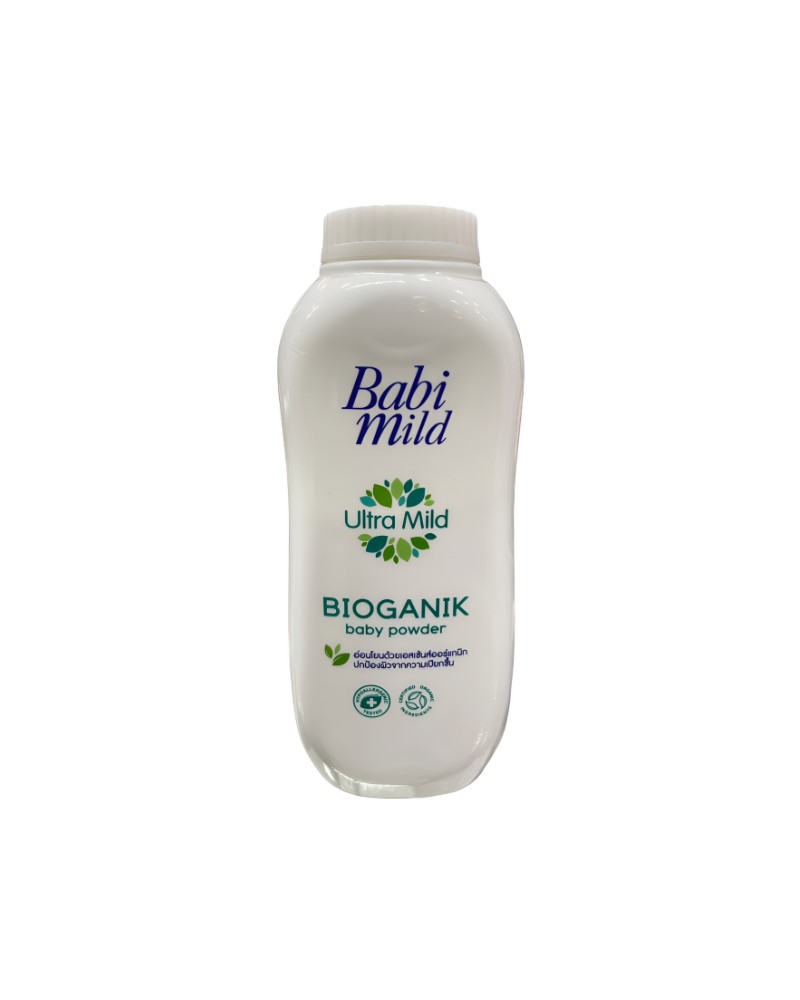 Babi Mild Ultra Mild Bioganik Baby Powder, 350 g