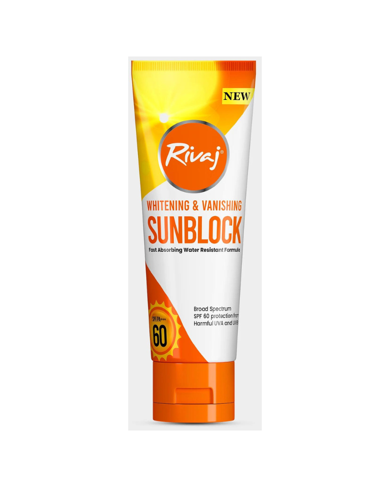 Rivaj Whitening & Vanishing SPF60 Sunblock, 100 ml