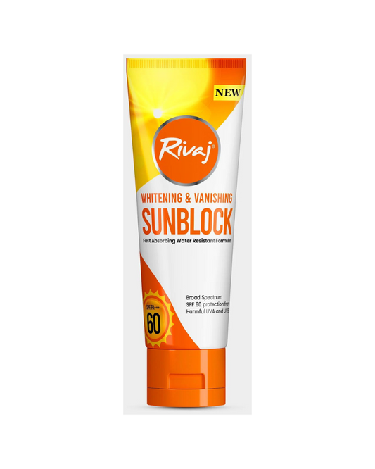 Rivaj Whitening & Vanishing SPF60 Sunblock, 50 ml