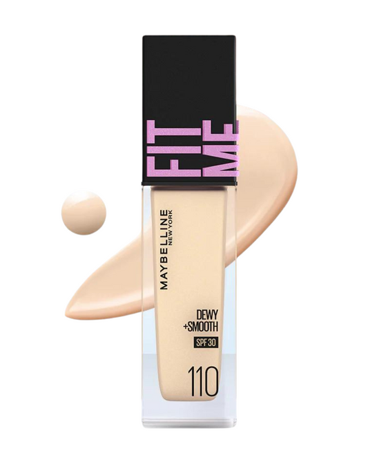 Maybelline Fit Me Dewy + Smooth Liquid Foundation SPF 30 - 110 Porcelain