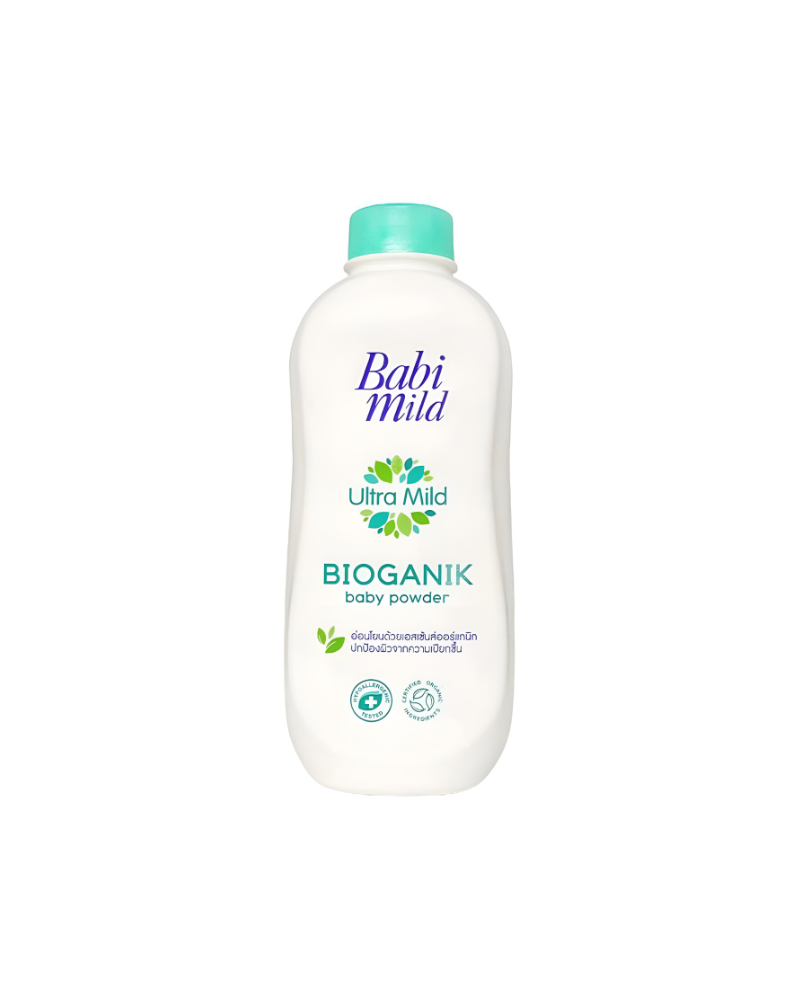 Babi Mild Ultra Mild Bioganik Baby Powder, 350 g