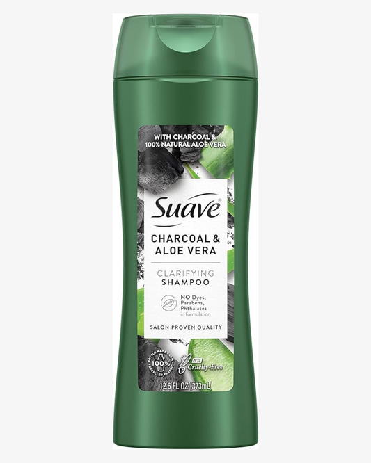 Suave Charcoal & Aloe Vera Clarifying Shampoo, 373 ml