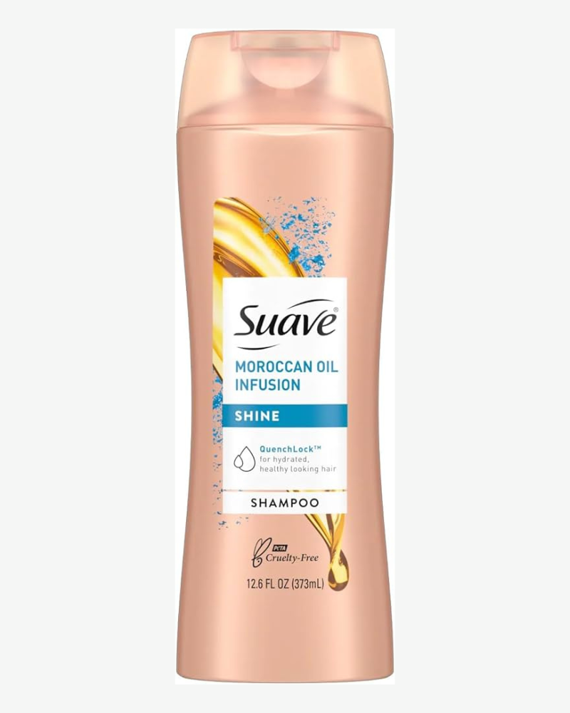 Suave Moroccan Oil Infusion Shine Shampoo, 373 ml