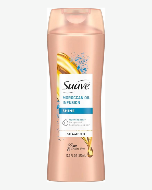 Suave Moroccan Oil Infusion Shine Shampoo, 373 ml