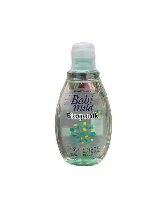 Babi Mild Bioganik Head & Body Baby Bath, 180 ml