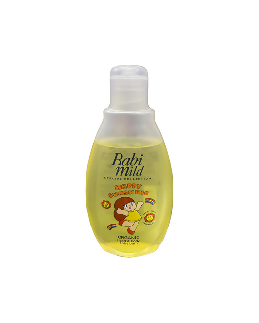 Babi Mild Organic Head & Body Baby Bath, 180 ml