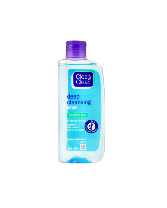 Clean & Clear Deep Cleansing Sensitive Skin Lotion, 200ml