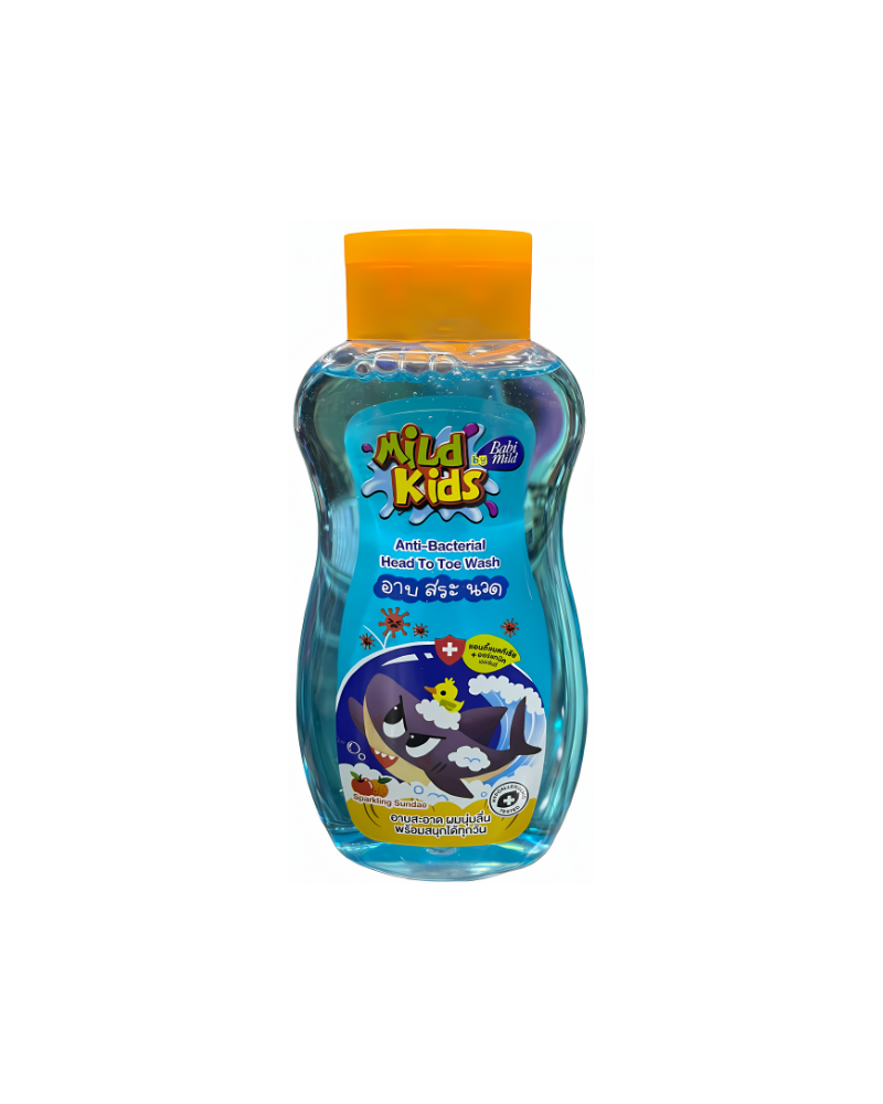 Babi Mild Kids Anti Bacterial Head-to-Toe Wash, 180 ml