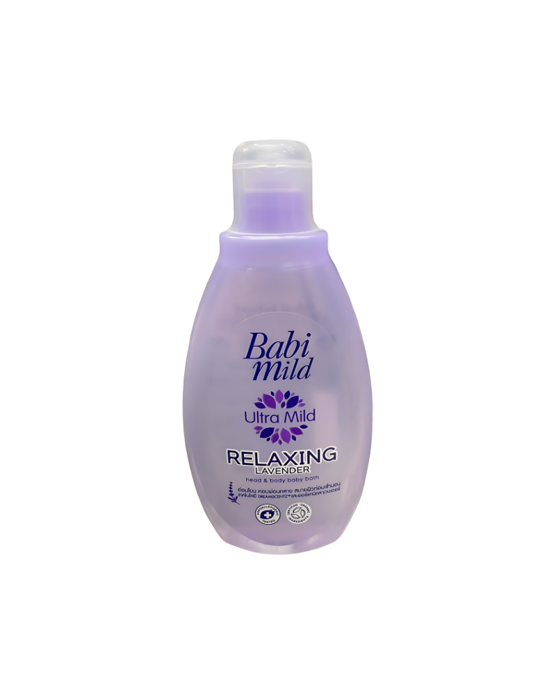 Babi Mild Relaxing Lavender Head & Body Baby Bath, 180 ml