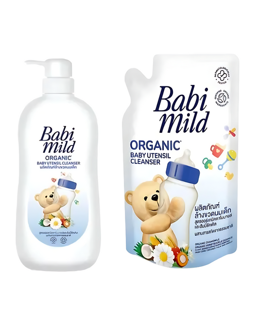 Babi Mild Organic Baby Utensil Cleanser, 600 ml