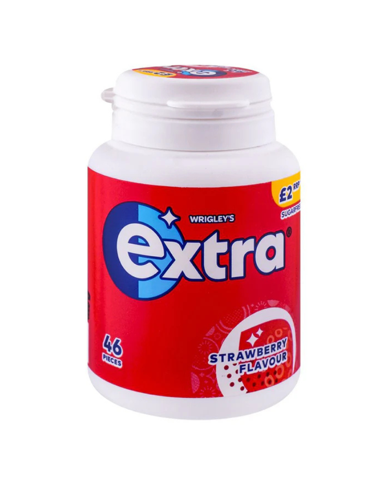Wrigley's EXTRA Strawberry Bubble Sugar Free Gum, 56g