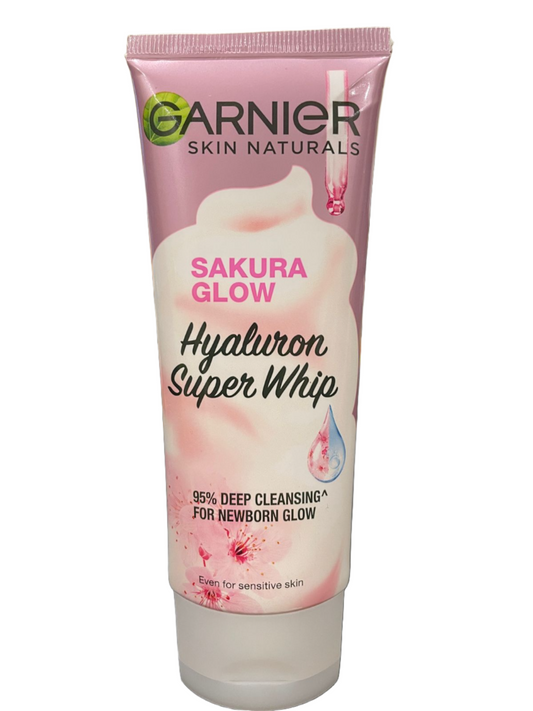 Garnier Sakura Glow Hyaluron Super Whip Foam, 100 ml