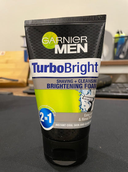 Garnier Men Turbo Bright 2-In-1 Brightening Foam, 100 ml