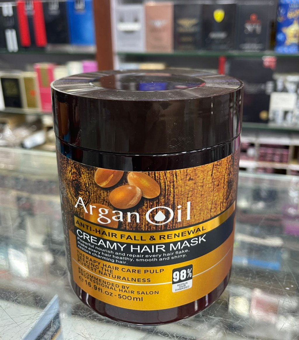 Argan Oil Anti Hair Fall & Renewal Creamy Hair Mask, 500 ml