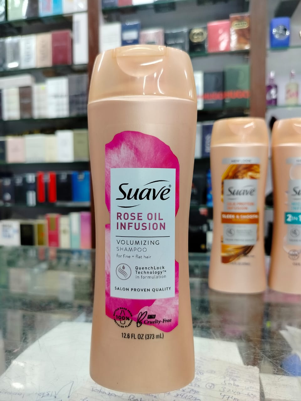 Suave Rose Oil Infusion Volumizing Shampoo, 373 ml
