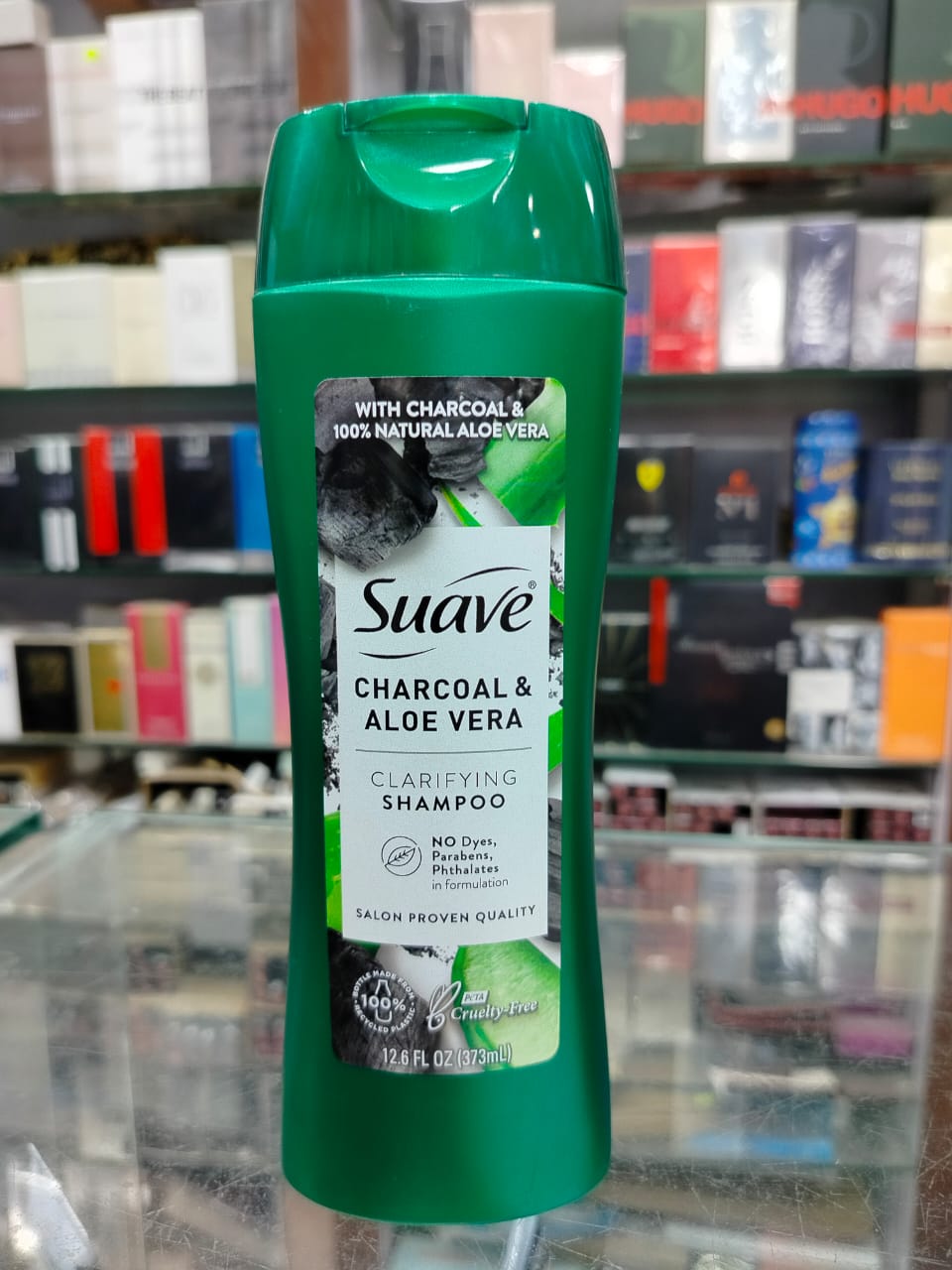 Suave Charcoal & Aloe Vera Clarifying Shampoo, 373 ml