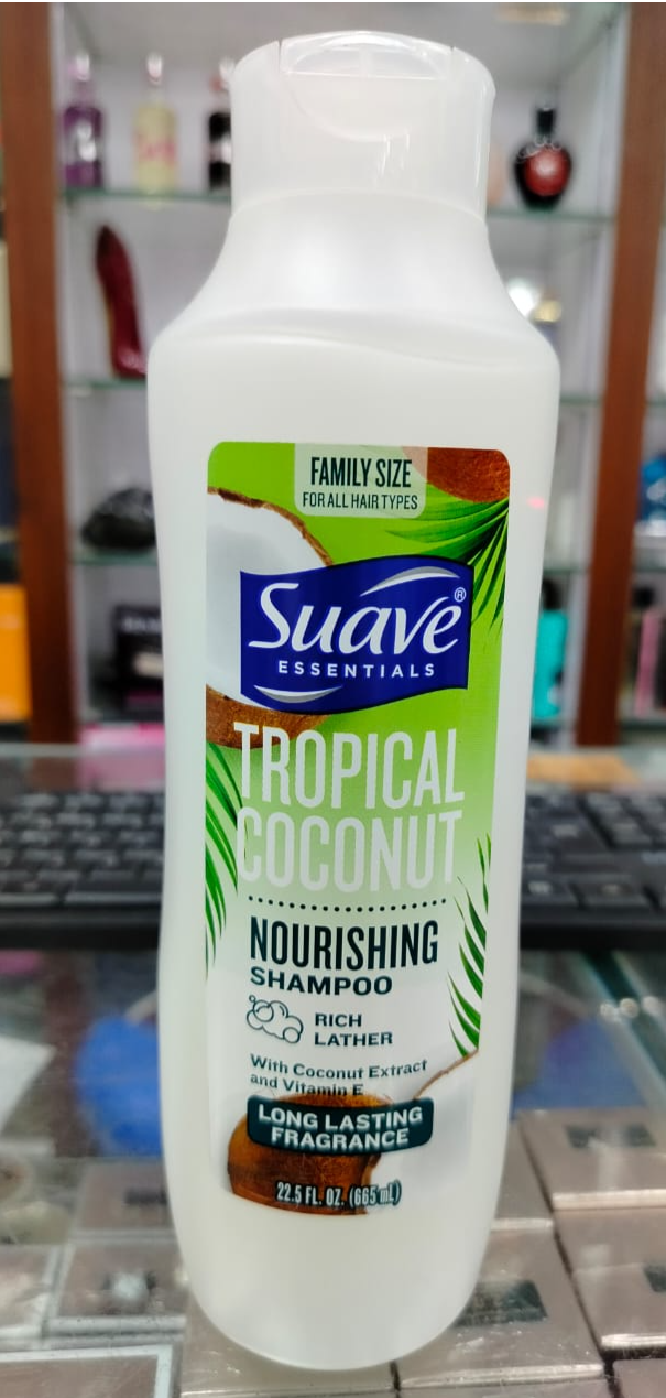 Suave Essentials Tropical Coconut Nourishing Shampoo, 655 ml