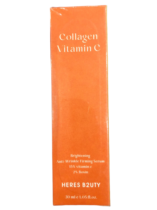 Heres B2uty Collagen Vitamin C Anti Wrinkle & Firming Serum 15% Vitamin C 2% Bosin, 30 ml