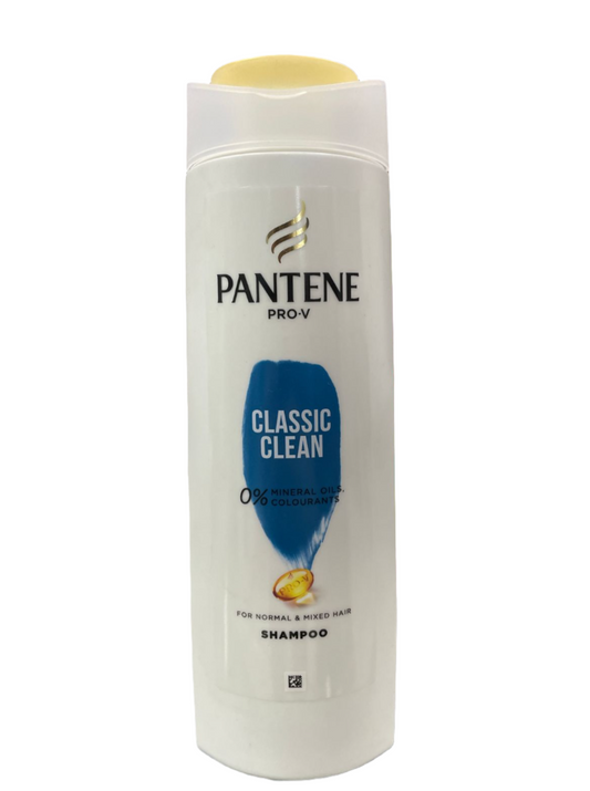 Pantene Pro-V Classic Clean 0% Mineral Oils Shampoo For Normal & Mixed Hair, 360 ml