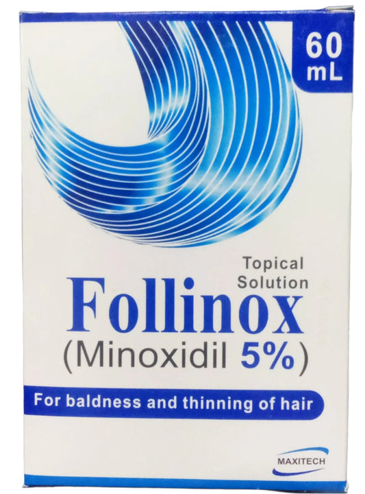 Follinox Topical Solution Minoxidil 5%, 60 ml