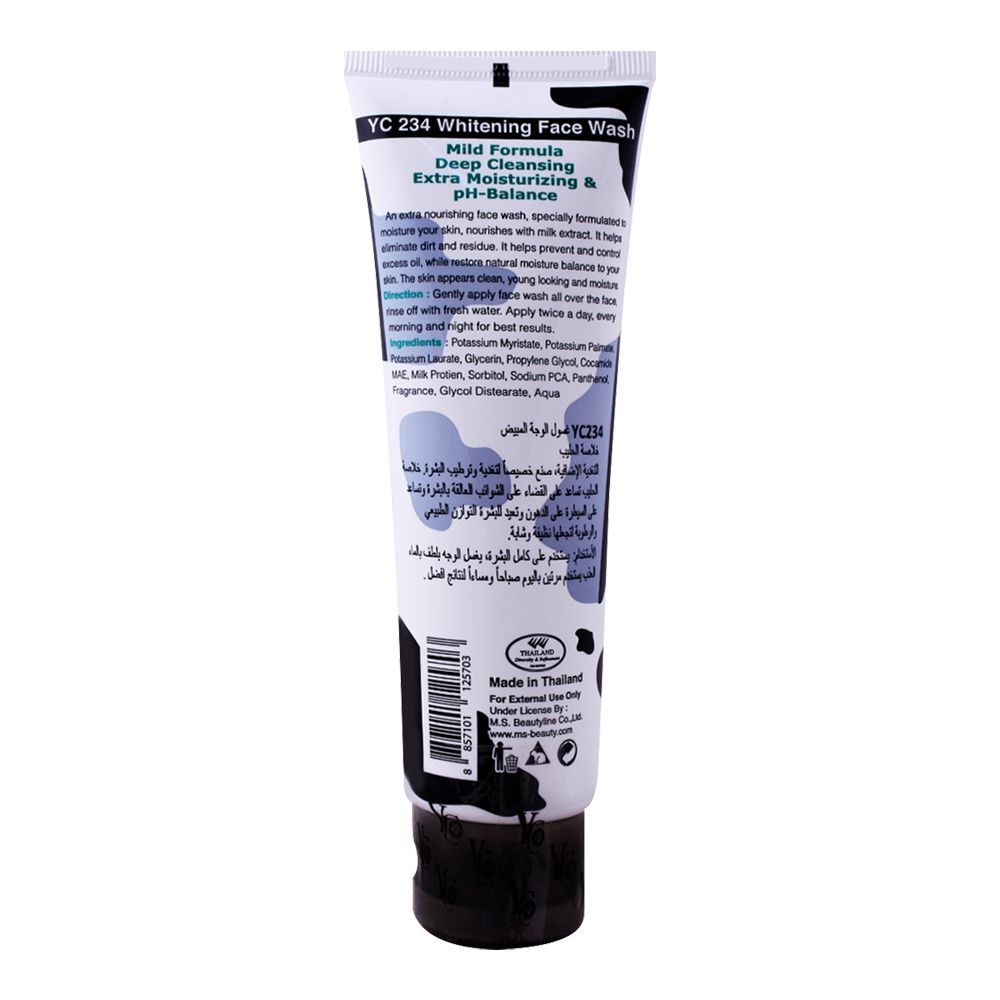 YC Whitening Face Wash, With Milk Extract, 100 ml