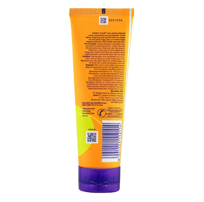 Clean & Clear Acne Clearing Cleanser, 100 g